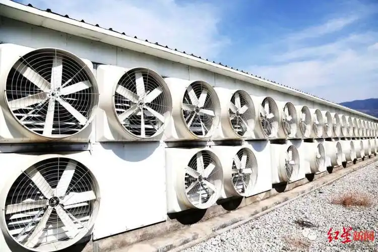 A modern mining farm showcasing various mining machines