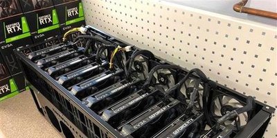 A modern mining farm filled with equipment